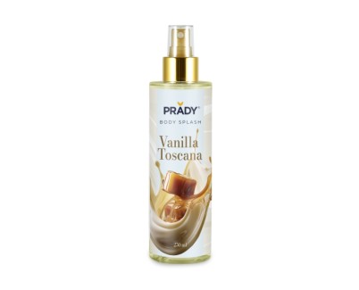 Prady Body Splash Vanilla Toscana - Frasco de 250 ml - Spray Pulverizador