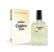 Prady Colonia de Hombre Golden Man - Frasco de 90 ml - Spray Pulverizador