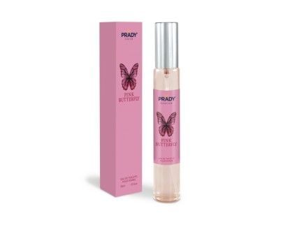Prady Colonia de Mujer Pink Butterfly - Frasco de 33 ml - Spray Pulverizador