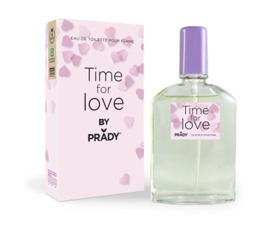 Prady Colonia de Mujer Time For Love - Frasco de 90 ml - Spray Pulverizador