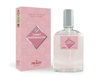 Prady Colonia de Mujer Yummy Marshmallow - Frasco de 90 ml - Spray Pulverizador