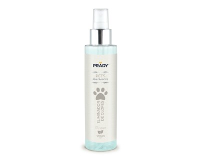Prady Perfume Para Mascota Eliminador de Olores - Frasco de 150 ml - Spray Pulverizador