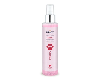 Prady Perfume Para Mascota Fresa - Frasco de 150 ml - Spray Pulverizador