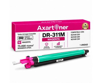 PREMIUM Compatible Konica Minolta Bizhub C220, C280, C360 Magenta Tambor de Imagen (Drum) A0XV0TD / DR311M / DR-311M
