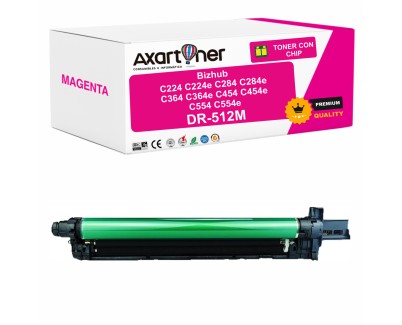 PREMIUM Compatible Konica Minolta DR512 Magenta Tambor de Imagen DR512M / A2XN0TD (Drum) para bizhub C224 C224e C284 C284e C364 C364e C454 C454e C554 C554e