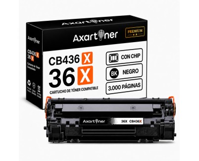 PREMIUM Compatible Toner HP CB436A XL Negro 36A XL