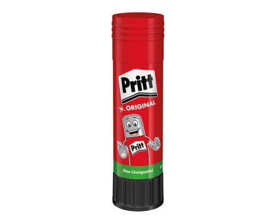 Pritt Barra de Pegamento Mediano 22grs - Sin Disolventes - 97% de Ingredientes Naturales - Lavable a 20&ordm;C - Seguro para Ni&ntilde;os