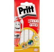 Pritt Multitack Pack de 65 Piezas de Masilla Adhesiva Blanca - Fuertes, Limpias y Removibles - 2679461, 2679458
