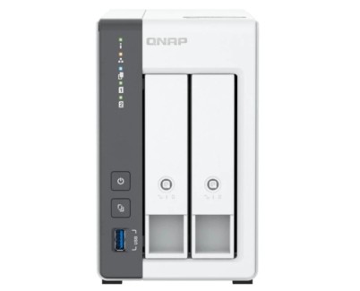 QNAP TS-216G NAS Torre Procesador ARM Cortex-A55 - Memoria 4GB - 2 Bahias 2.5\", 3.5\" - USB, RJ-45 2.5GB - Ventilador 70mm