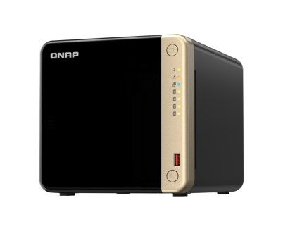 QNAP TS-464-8G NAS Torre Procesador Intel Celeron N5095 - Memoria 8GB - 4 Bahias 2.5", 3.5", M.2 - USB, HDMI, Ventilador 120mm