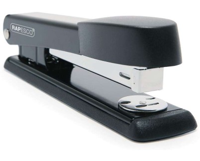 Rapesco Marlin Grapadora Metalica de Sobremesa - Hasta 25 Hojas - Grapas 26/6, 24/6 - Grapado Cerrado y Abierto