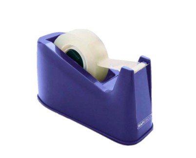 Rapesco Portarollos para Cinta Adhesiva 19mmx66m - Base de Goma Antideslizante - Cinta no Incluida - Color Azul