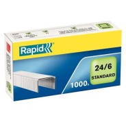 Rapid Caja de 1000 Grapas 24/6 Confort - Grapa hasta 20 Hojas - Alambre Flexible