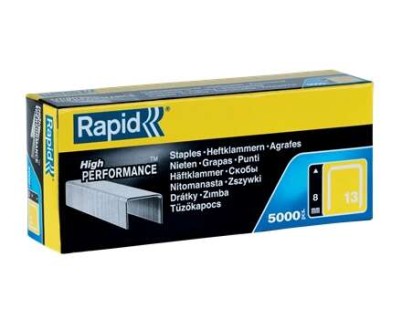 Rapid Caja de 5000 Grapas 13/8 - Alambre Duro de Alto Rendimiento - Patilla de 8mm