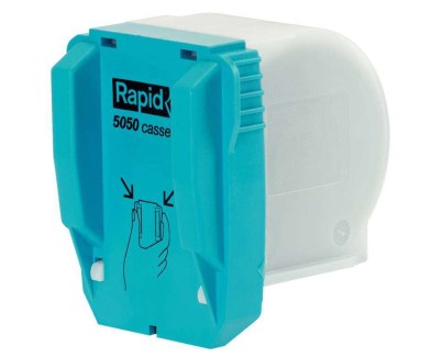 Rapid Cartucho de Grapas R5050 - Grapa Hasta 50 Hojas de Papel - Carga Facil - Patentado - Reemplazo de Piezas - Color Negro
