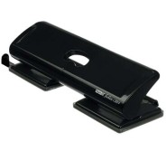 Rapid FC20/4 Taladro Perforador - Hasta 20 Hojas - 4 Orificios - Punzones 5.5mm - Color Negro