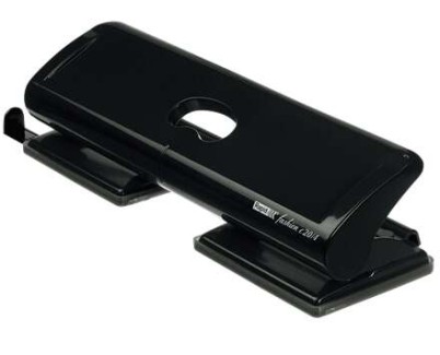 Rapid FC20/4 Taladro Perforador - Hasta 20 Hojas - 4 Orificios - Punzones 5.5mm - Color Negro