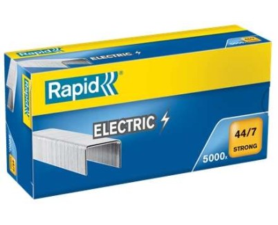 Rapid Strong 44/7 Electric Caja de 5000 Grapas 44/7 - Hasta 70 Hojas - Alambre Reforzado Galvanizado