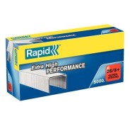 Rapid Super Strong Caja de 5000 Grapas 26/8+ - Hasta 50 Hojas - Alambre Galvanizado Superreforzado - Patilla de 8,5mm