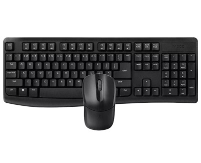 Rapoo X1800Pro Pack Teclado + Raton Inalambricos - 2.4GHz -  Raton 1000 DPI - Autonomia hasta 12 Meses - Color Negro