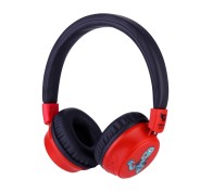 Redlox by Chuster Zombie Auriculares Bluetooth 5.3 Plegables - Altavoz 40mm - Bateria 200mAh - Autonomia hasta 28h - Alcance 10m - 32Ohm - Sensibilidad 102dB - Color Negro y Rojo