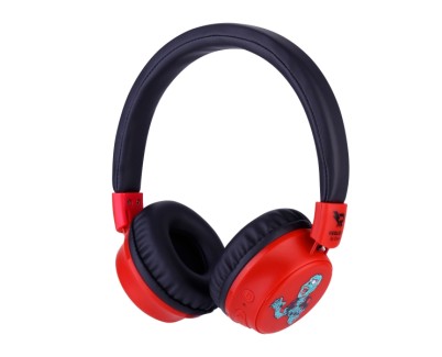 Redlox by Chuster Zombie Auriculares Bluetooth 5.3 Plegables - Altavoz 40mm - Bateria 200mAh - Autonomia hasta 28h - Alcance 10m - 32Ohm - Sensibilidad 102dB - Color Negro y Rojo
