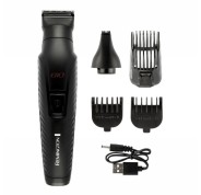 Remington G10 Graphite Kit Barbero Cortapelo - 10 en 1 - Cuchillas de Precision Recubiertas de Grafito - Bateria Recargable - Autonomia Hasta 40 min