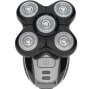 Remington Ultimate Series RX5 Afeitadora para Cabeza - 5 Cabezales Rotativos - Bateria Recargable - Color Negro