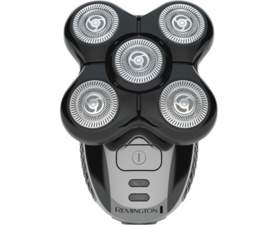 Remington Ultimate Series RX5 Afeitadora para Cabeza - 5 Cabezales Rotativos - Bateria Recargable - Color Negro