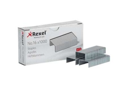 Rexel Caja de 1000 Grapas 24/6 N&ordm;16 - Hasta 20 Hojas - Acero de Alta Calidad - Patilla de 6mm