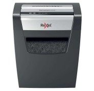 Rexel Momentum x312 Destructora de Papel 23L - Corte Confeti 5x42mm - Funcionamiento Ininterrumpido 6Min. - Color Negro/Plata