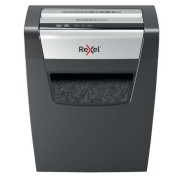 Rexel Momentum X410 Destructora de Papel Manual Corte Confeti P-4 - Destruye hasta 10 Hojas - Capacidad de la Papelera 23L - Color Negro/Plata