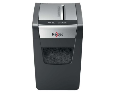 Rexel Momentum X410-SL Slimline Destructora de Papel Manual Corte Confeti - Nivel de Seguridad P-4 - Destruye hasta 10 Hojas - Capacidad de la Papelera 23L - Color Gris