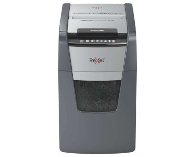 Rexel Optimum Autofeed 150M Destructora Automatica de Microcorte - Alimentacion Automatica de Hasta 150 Hojas A4 - Clasificacion de Seguridad P-5 - Negro