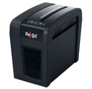 Rexel Secure X6-SL Whisper-Shred Destructora de Papel Manual Corte en Particulas P-4 - Destruye hasta 6 Hojas a la Vez - Tecnologia de Bajo Ruido Whisper-Shred ? - Capacidad de la Papelera 10L - Color Negro