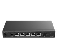 Ruijie RG-EG406XS-P Router Gestionado - 6 Puertos - 5x Ethernet 2.5Gbps - SFP+ - 4x PoE+ 110W - Gestion en la Nube - Color Negro