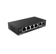 Ruijie RG-ES205GC Switch de Sobremesa - 5 Puertos Ethernet hasta 1Gbps - Vlan - Dhcp Snooping para Seguridad Avanzada - Gestion Remota con la Nube - Color Negro