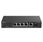 Ruijie RG-ES206MG-P Switch - 5 Puertos Ethernet hasta 2.5Gbps - 1x SFP+ hasta 10Gbps - PoE/PoE+ hasta 70W - Gestionado en la Nube - Color Negro