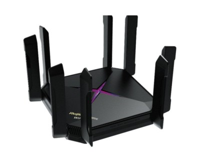Ruijie RG-EW6000GX Router - 5 Puertos - Velocidad Inalambrica hasta 6Gbps - WiFi 6 AX6000 - Soporte Mesh - Color Negro