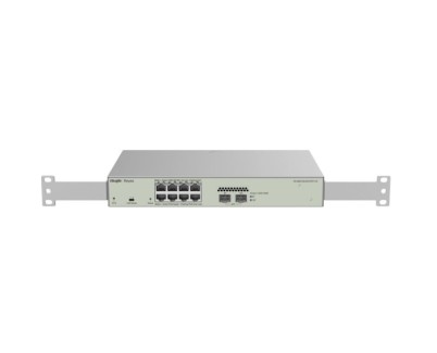Ruijie RG-NBS3100-8GT2SFP-P-V2 Switch Gestionado en Capa 2 - 8 Puertos - PoE 125W - Carcasa de Acero - Color Acero