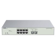 Ruijie RG-NBS3300-8MG2XS-P Switch Gestionado en Capa 2 - 8 Puertos Ethernet hasta 2.5Gbps - 2x SFP+ hasta 10Gbps - PoE/PoE+ hasta 240W - Fuente de Alimentacion Fija - Color Acero