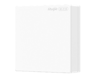 Ruijie RG-RAP62-Wall-Lite Punto de Acceso de Doble Radio - Montaje Pared - 1x 1GE LAN/WAN - PoE - 3Gbps - WiFi 6 AX3000 - Antenas Integradas Omnidireccionales Ethernet - Color Blanco