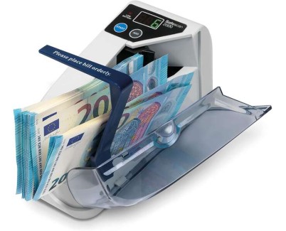 Safescan 2000 Contadora de Billetes - Portatil - Funcion de Suma - Borrado de Resultados - Doble Alimentacion