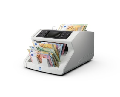 Safescan 2265 (G2) Contadora de Billetes - Puede Contar Billetes de Euro y Libras Esterlinas Mezclados - Capacidad hasta 300 Billetes - 1200 Billetes por Minuto - Deteccion de Billetes Falsos