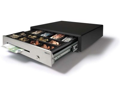 Safescan HD-4141S Cajon Portamonedas - 8 Compartimentos para Monedas y 4 para Billetes - hasta 2 Millones de Aperturas