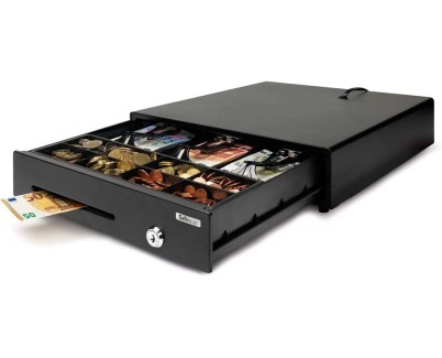 Safescan LD-3336 Cajon Portamonedas - 8 Compartimentos para Monedas - 3 Compartimentos para Billetes - hasta 500.000 Aperturas