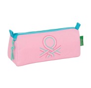 Safta Benetton Dolce Portatodo - Cremallera - 1.20L - 210x70x80mm - Color Rosa Pastel