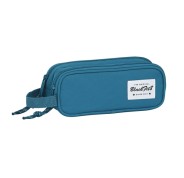 Safta Blackfit8 Egeo Portatodo - 2 Compartimentos con Cremalleras - Asa Lateral - 1L - 210x60x80mm - Color Azul