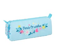 Safta Blackfit8 Petalos Portatodo - 1 Compartimento con Cremallera - 21x8x7cm - Color Azul Claro