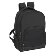 Safta Business Mochila para Portatil hasta 14.1\" - Interior Acolchado - Bolsillo para Tablet - Conector USB - Portabotellas - Bolsillo Frontal - Tirador Doble - 18.8L - 280x160x420mm - Color Negro